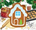 Vánoční sušenky dům ve tvaru