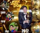 FIFA Ballon d'Or 2012 vítěz Lionel Messi