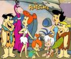 Rodiny Fred Flintstone a Barney drť, hlavní protagonisté dobrodružství Flintstones