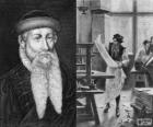 Johannes Gutenberg (1398-1468), vynálezce moderního tiskařského stroje