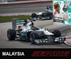 Lewis Hamilton - Mercedes - Grand Prix Malajsie 2013, 3 klasifikované