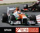 Adrian Sutil - Force Indie - Circuit de Catalunya, Barcelona, 2013