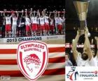 Olympiakos Pireus, mistr Euroleague Basketball 2013