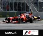 Fernando Alonso - Ferrari - 2013 Kanada Grand Prix, svírající klasifikované