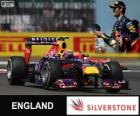 Mark Webber - Red Bull - Grand Prix Velké Británie 2013, svírající klasifikované