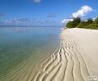 Pláž v Maledivy