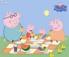 Peppa Pig a její rodina se na piknik