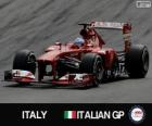 Fernando Alonso - Ferrari - Grand Prix Itálie 2013, svírající klasifikované