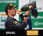 Mark Webber - Red Bull - Grand Prix Brazílie 2013, svírající klasifikované