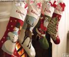 Ponožky s vánoční výzdobou