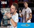 Stanislas Wawrinka mistr otevřené Austrálie 2014