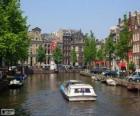 Kanály v Amsterdamu, Nizozemsko