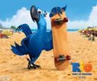 Blu je zábava papoušek a hlavní protagonista filmu Rio