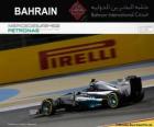 Nico Rosberg - Mercedes - 2014 Grand Prix Bahrajnu, svírající klasifikované