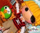 Patch Treasurechest od Lalaloopsy s jeho domácí mazlíček, papoušek