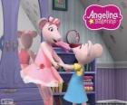 Angelina Ballerina a jeho milovaná sestra Polly