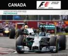 Nico Rosberg - Mercedes - Grand Prix Kanady 2014, svírající klasifikované