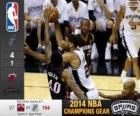 2014 NBA finále, 5. zápas Miami heat 87 - San Antonio Spurs 104