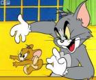 Tom cat zachytit Jerry myš
