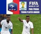 Paul Pogba, mladý hráč award. Brazílie 2014 mistrovství světa ve fotbale