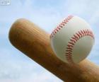 Baseballovou pálku a míč