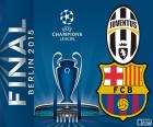 Juventus FC vs. FC Barcelona. Konečné 2014/15 Ligy mistrů UEFA. Olympijském stadioně, Berlíně, Německo