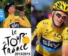 Chris Froome, britský cyklista týmu Sky, vítěz Tour de France 2015 a 2013