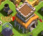 Tři budovy Clash of Clans