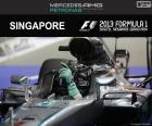 Nico Rosberg slaví své osmé vítězství v sezóně v Grand Prix Singapuru 2016