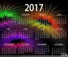 Kalendář 2017, šťastný nový rok
