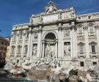 Fontána di Trevi je památník dels osmnáctého století, nejnavštěvovanějších a velkolepé Řím zdroj