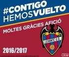 Levante Union Deportiva zpět do španělské první ligy. Po vítězství 123 liga 2016-2017