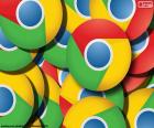 Logo Google Chrome, webový prohlížeč vyvinutý společností Google