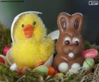 Velikonoční kuře a králík