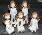 Pět vánoční andělé