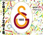 Galatasaray SK je šampion Süper Lig 2017-2018, nejvyšší kategorii turecký fotbalový