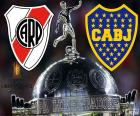 Klubu Atlético River deska vs. Club Atlético Boca Juniors. 2018 Copa Libertadores konečné