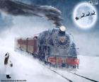 Vánoční parní lokomotiva