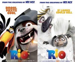 Puzle Rio filmové plakáty, s některými znaky (2)
