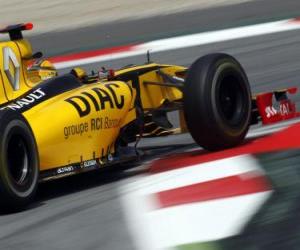 Puzle Robert Kubica - Renault - Barcelona 2010