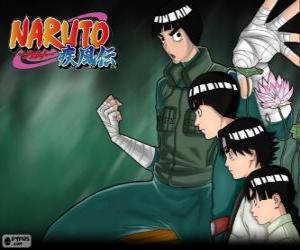 Puzle Rock Lee, mladý ninja