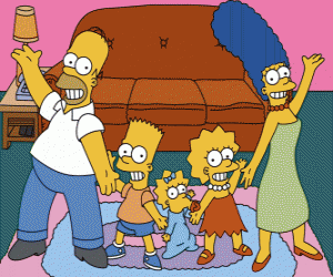 Puzle Rodina Simpsonových ve svém domě ve Springfieldu