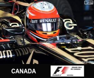 Puzle Romain Grosjean - Lotus - okruh Gilles Villeneuve, Montreal, 2013