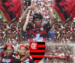 Puzle Ronaldinho podepsal Flamengo