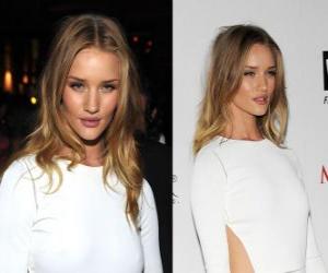 Puzle Rosie Huntington-Whiteley je britská herečka a model