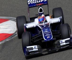 Puzle Rubens Barrichello - Williams - Shanghai 2010