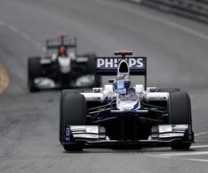 Puzle Rubens Barrichello - Williams - Monte-Carlo 2010