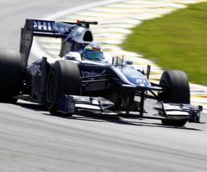 Puzle Rubens Barrichello - Williams - Interlagos 2010