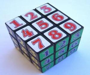 Puzle Rubikova kostka s Čísla