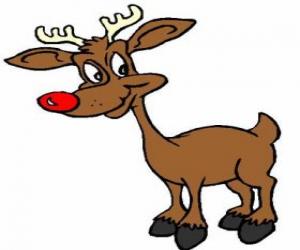 Puzle Rudolf, červený nos reindee